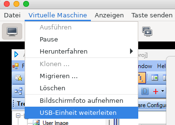 selecting USB forwarding
