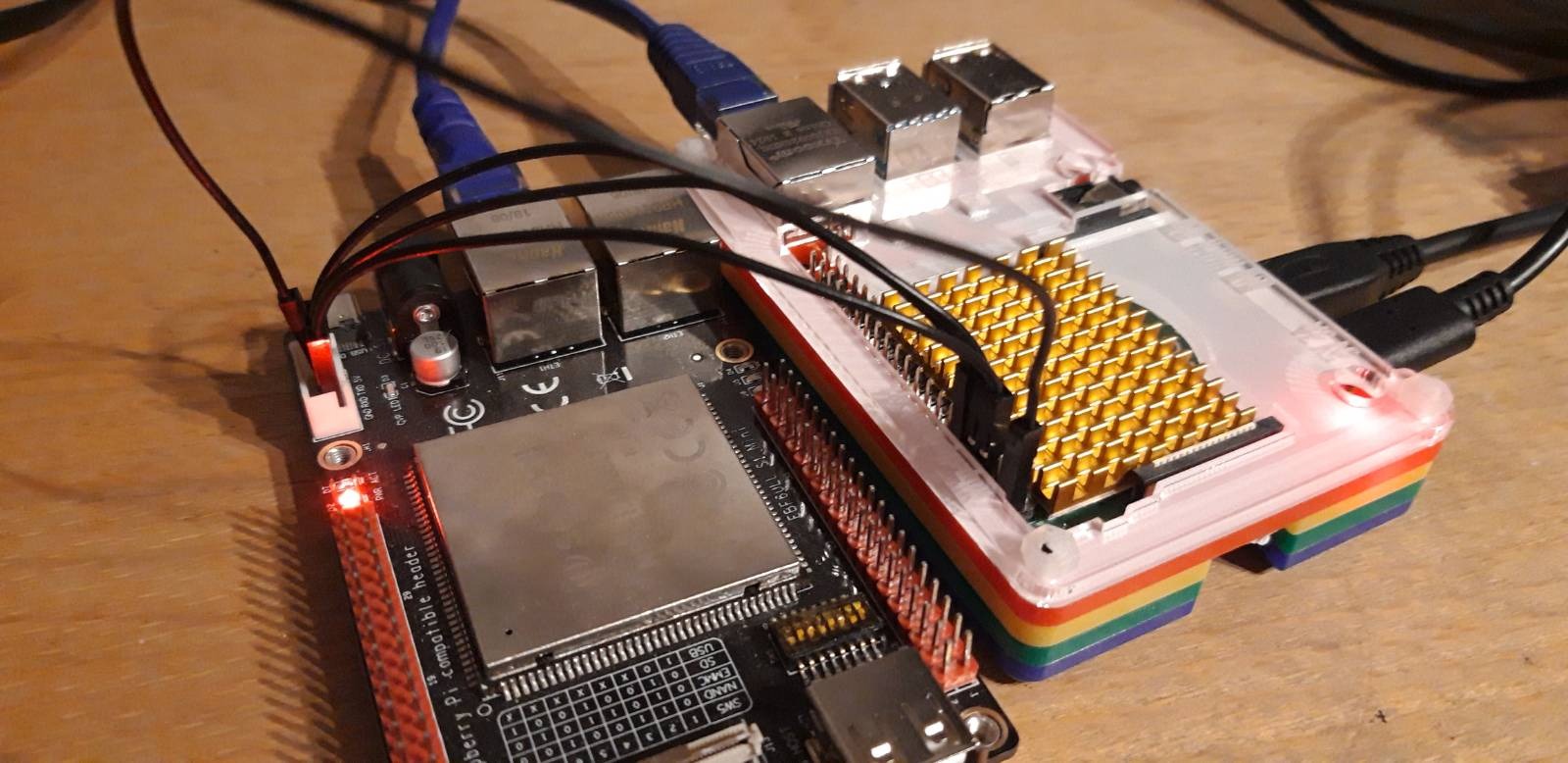 NPI i.MX6ULL connected to Rpi