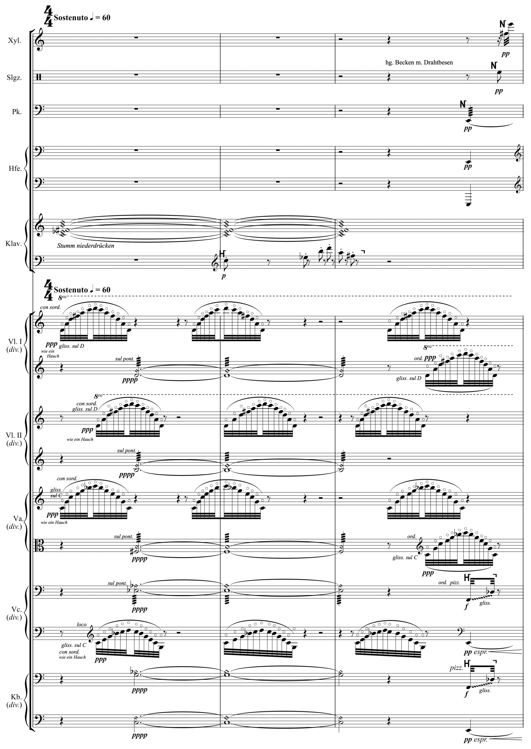 Sheet music in 4/4 time.