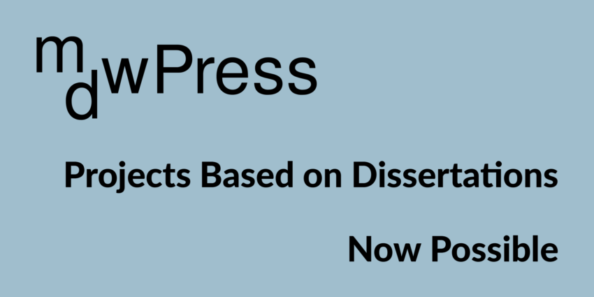 Projects Based on doctoral dissertations now possible