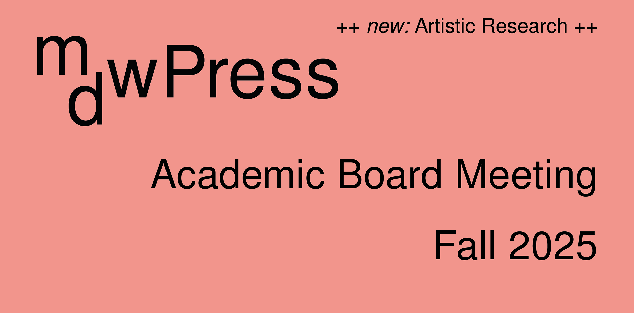 Die graphische Ankündigung der nächsten Kuratoriumssitzung