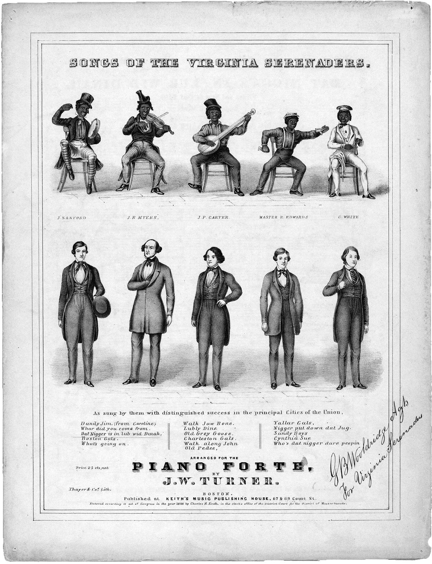 Ein Titelblatt zu dem Notenheft 