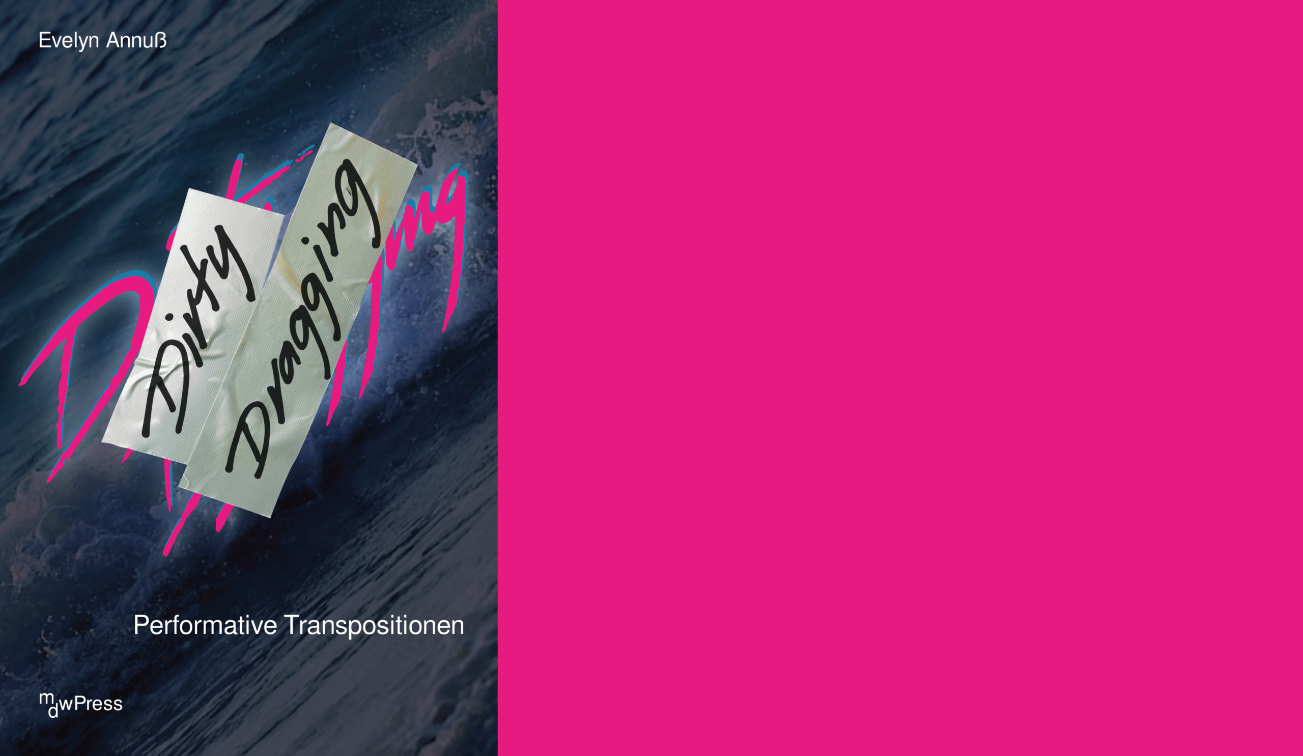 Ein Banner zeigt das Buchcover von Dirty Dragging