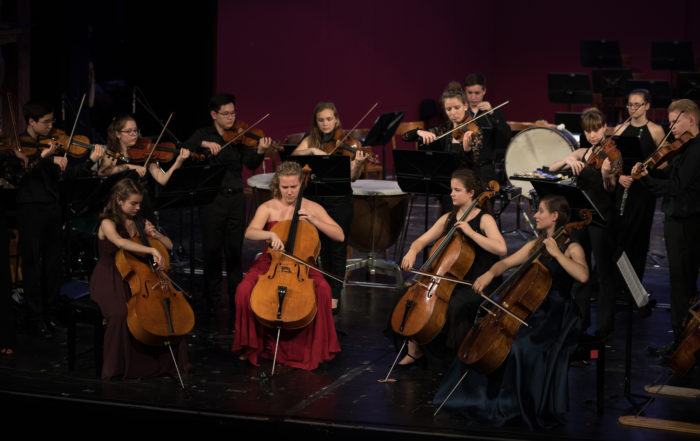 Kolophonistinnen beim Young Masters Galakonzert 2019
