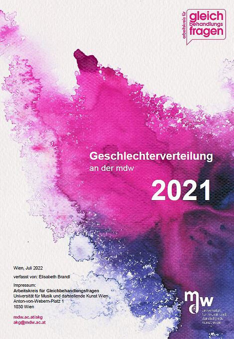 Titelblatt der Statistik 2021