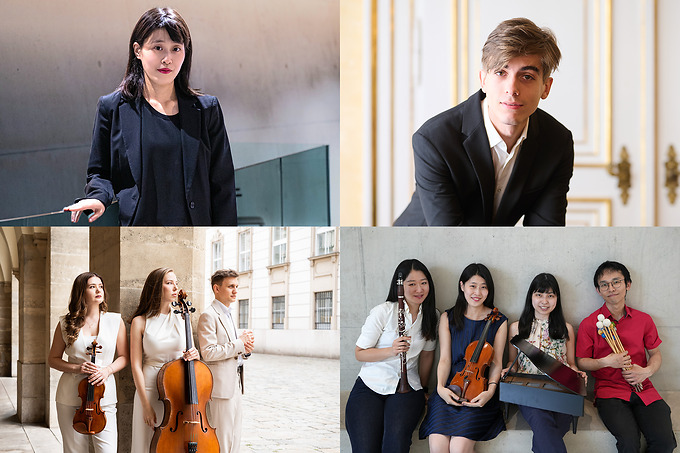 Reina Yoshioka©Kazuki Ikegami, Dominik Ilisz©BMBWF Sabine Klimpt, Cuore Piano Trio©Sofia Palurovic, Der Kreis(c)Atsuyuki Sakakibara