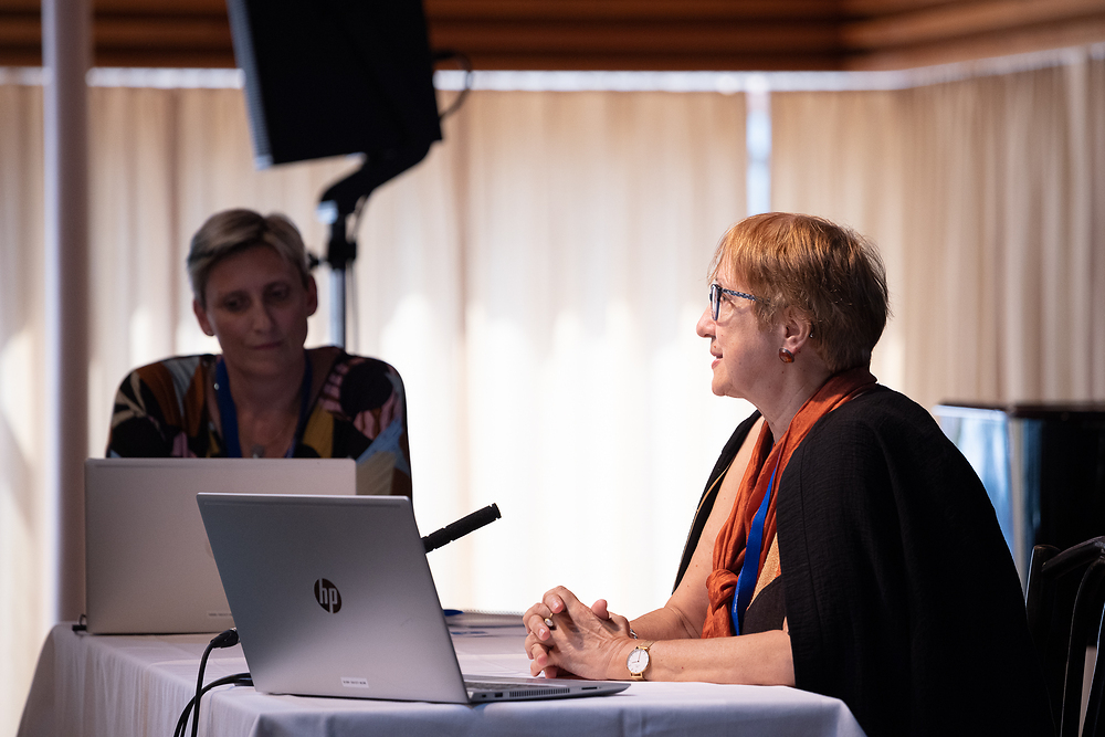 Keynote Lecture by Milena Dragićević Šešić, with Dagmar Abfalter@isaScience21 ©Polzer