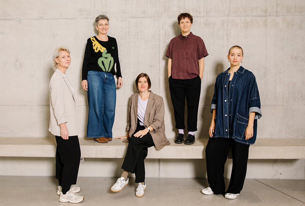 Team der GGD von links nach rechts: Laura Eichenseer, Veronika Leiner, Ulli Mayer, Jenn Stoll, Emma maria Lakkala