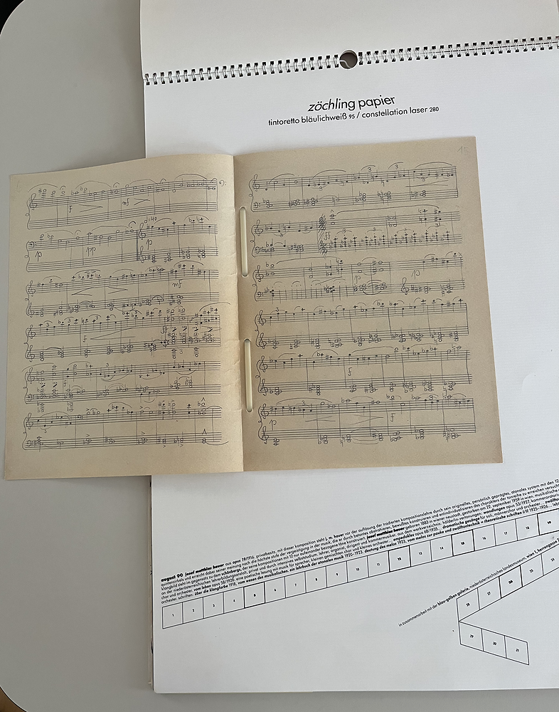 Kalender Neue Musik, Kalenderblatt August 1990, Detail