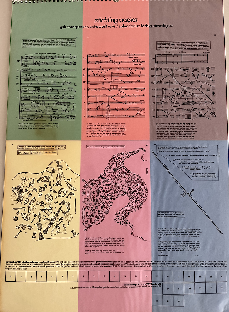 Kalender Neue Musik, Kalenderblatt November 1990