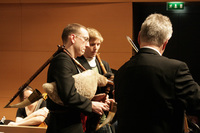 Andreas Ablinger und Alexander Starl (Dudelsack), Rudolf Pietsch (Geige). Photo: Lisl Waltner