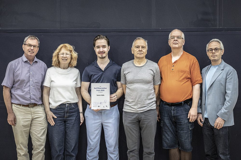 Gewinner Samo Vidic mit Jury