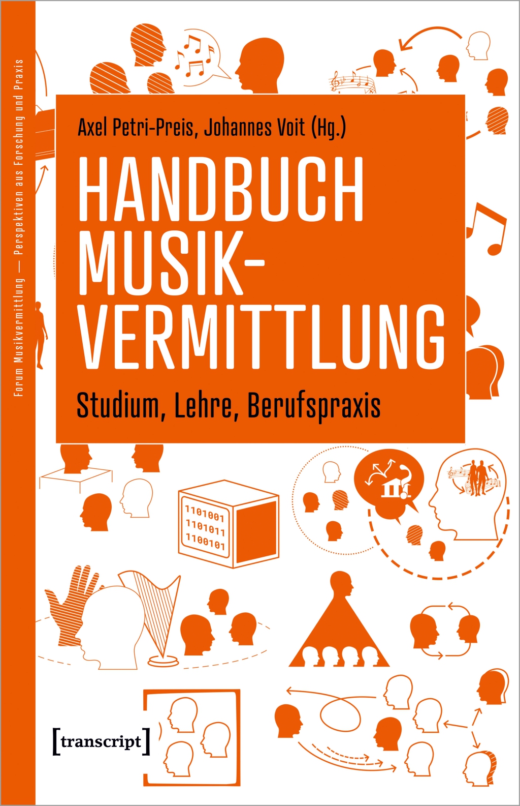 Cover Handbuch Musikvermittlung. Copyright: transcript 2023.